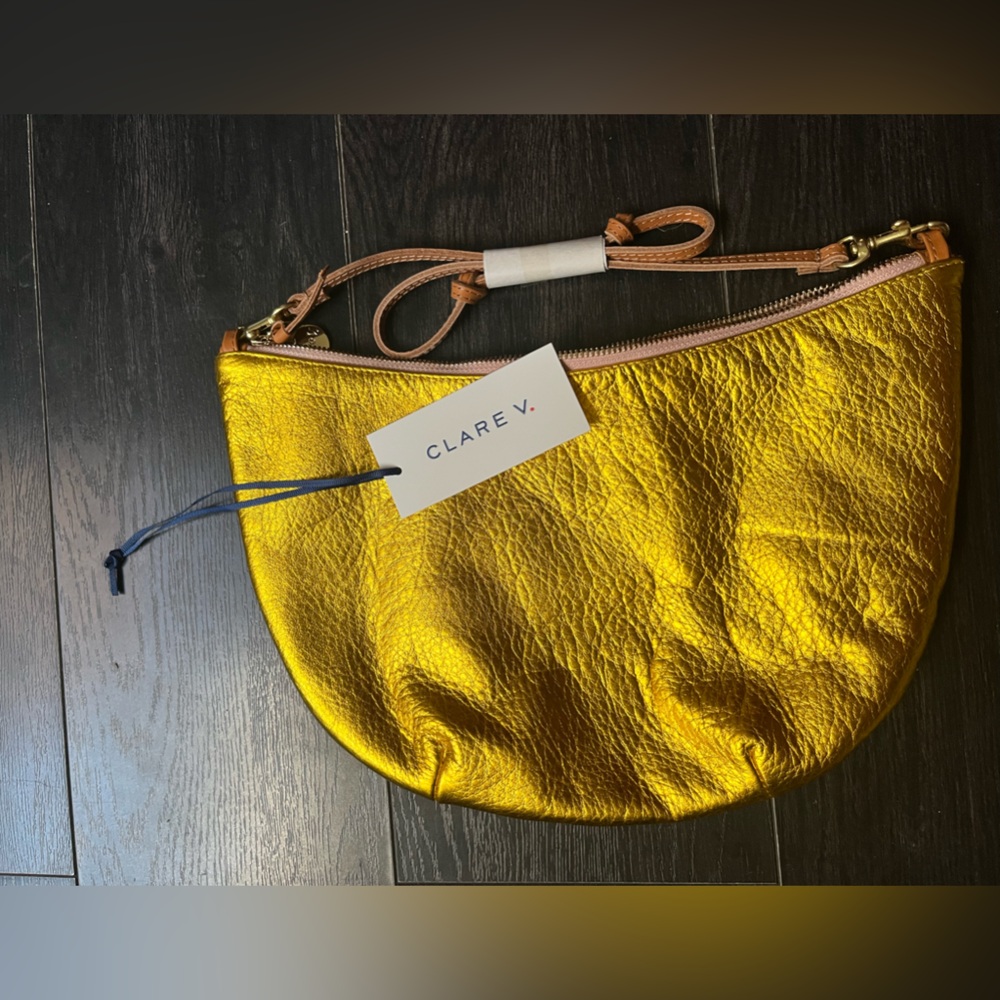 Clare V Gold Wristlet